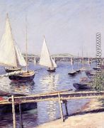 Sailboats In Argenteuil - Gustave Caillebotte