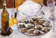 Still Life With Oysters - Gustave Caillebotte