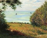 View Of The Sea From Villerville Aka Sea Scape - Gustave Caillebotte