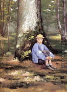 Yerres  Camille Daurelle Under An Oak Tree - Gustave Caillebotte