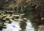 Yerres  On The Pond  Water Lilies - Gustave Caillebotte