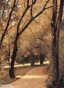 Yerres  Path Through The Old Growth Woods In The Park - Gustave Caillebotte