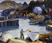 Cleaning His Lobster Boat - George Wesley Bellows