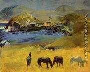 Horses  Carmel - George Wesley Bellows