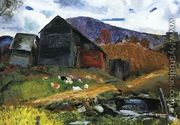 Old Barn In Shady Valley - George Wesley Bellows