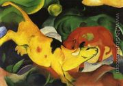 Cows  Yellow Red Green - Franz Marc