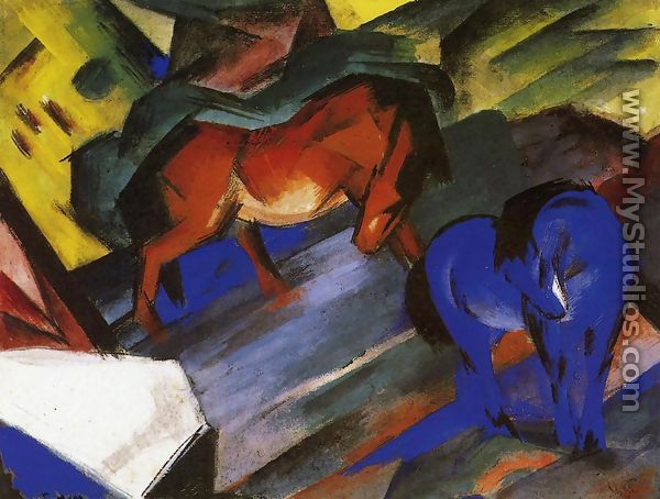Red And Blue Horse - Franz Marc