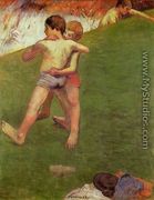 Breton Boys Wrestling - Paul Gauguin