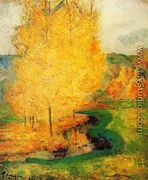 By The Stream  Autumn - Paul Gauguin