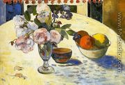 Flowers In A Fruit Bowl - Paul Gauguin