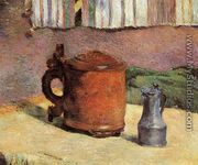 Still  Clay Jug And Iron Mug - Paul Gauguin