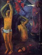 Tahitian Man With His Arms Raised - Paul Gauguin