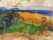 View Of The Beach At Bellangenay - Paul Gauguin