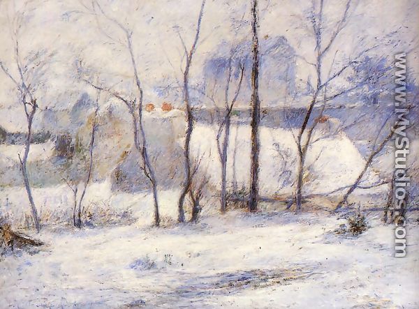 Winter Landscape  Effect Of Snow Aka Snow At Vaugirard  II - Paul Gauguin