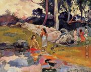Woman On The Banks Of The River - Paul Gauguin