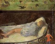 Young Girl Dreaming Aka Study Of A Child Asleep  The Painters Daughter  Line  Rue Carcel - Paul Gauguin