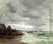 Beaching The Boats At Grandcamps  Normandy - Frank Myers Boggs