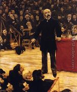 Georges Clemenceau Giving A Speech At The Cirque Fernando - Jean-Francois Raffaelli