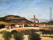 Factories Near Mont De Cengle - Paul Cezanne