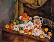Fruit Bowl  Pitcher And Fruit - Paul Cezanne