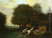 Landscape With Mill - Paul Cezanne