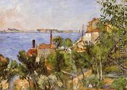 Landscape  Study After Nature Aka The Seat At L Estaque - Paul Cezanne