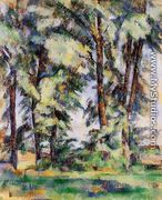 Large Trees At Jas De Bouffan - Paul Cezanne