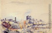 Roof In L Estaque - Paul Cezanne