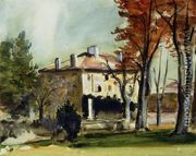 The Manor House At Jas De Bouffan - Paul Cezanne