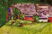 Peasant Homestead In A Landscape - Egon Schiele