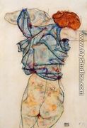 Woman Undressing - Egon Schiele
