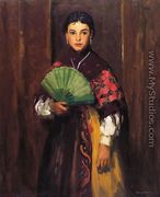 Spanish Girl Of Segovia Aka Peasant Girl Of Segovia - Robert Henri