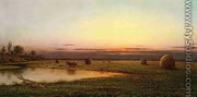 Sunset On The Rowley Marshes - Martin Johnson Heade