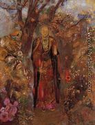 Buddah Walking Among The Flowers - Odilon Redon