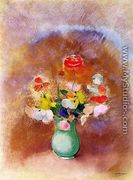 Poppies In A Vase - Odilon Redon