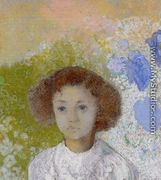 Portrait Of Genevieve De Gonet As A Child - Odilon Redon