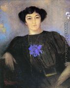 Portrait Of Madame Gustave Fayet - Odilon Redon