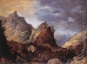 Mountain Scene with Bridges c. 1600 - Joos De Momper