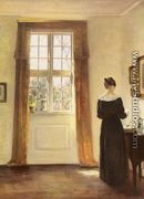 Woman In Interior - Carl Wilhelm Holsoe