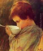 Child Drinking Milk - Mary Cassatt