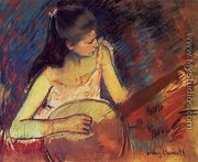 Girl With A Banjo - Mary Cassatt