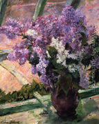 Lilacs In A Window2 - Mary Cassatt