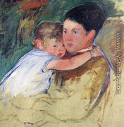 Sketch Of Anne And Her Nurse - Mary Cassatt