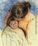 Sketch Of Mother Looking Down At Thomas - Mary Cassatt