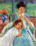 Young Mother Sewing - Mary Cassatt
