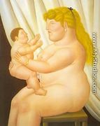 Mother with Child 1995 - Fernando Botero