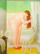 The Bathroom 1995 - Fernando Botero
