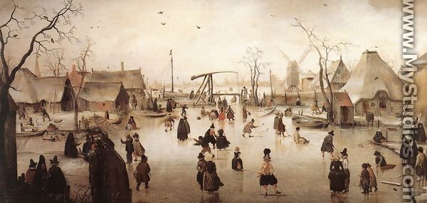Ice Scene c. 1610 - Hendrick Avercamp