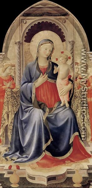 Cortona Polyptych (central panel) 1437 - Angelico Fra