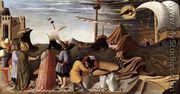 The Story of St Nicholas, St Nicholas saves the ship 1437 - Angelico Fra